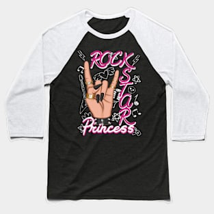 Rockstar Princess Baseball T-Shirt